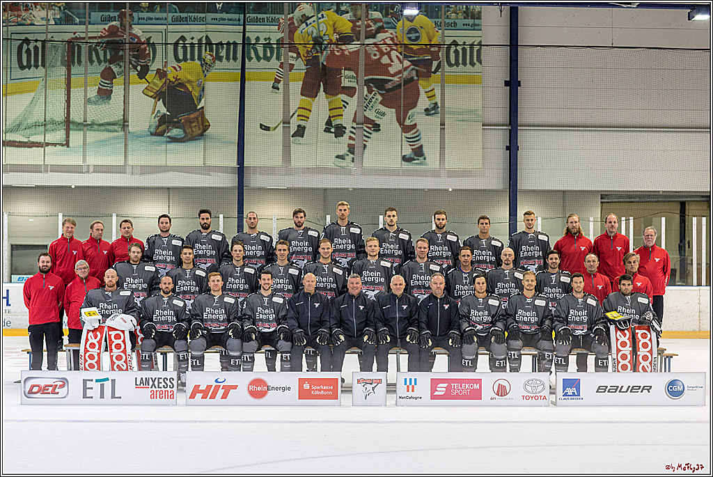 offizielles Mannschaftsfoto der Koelner Haie, 04.08.2018